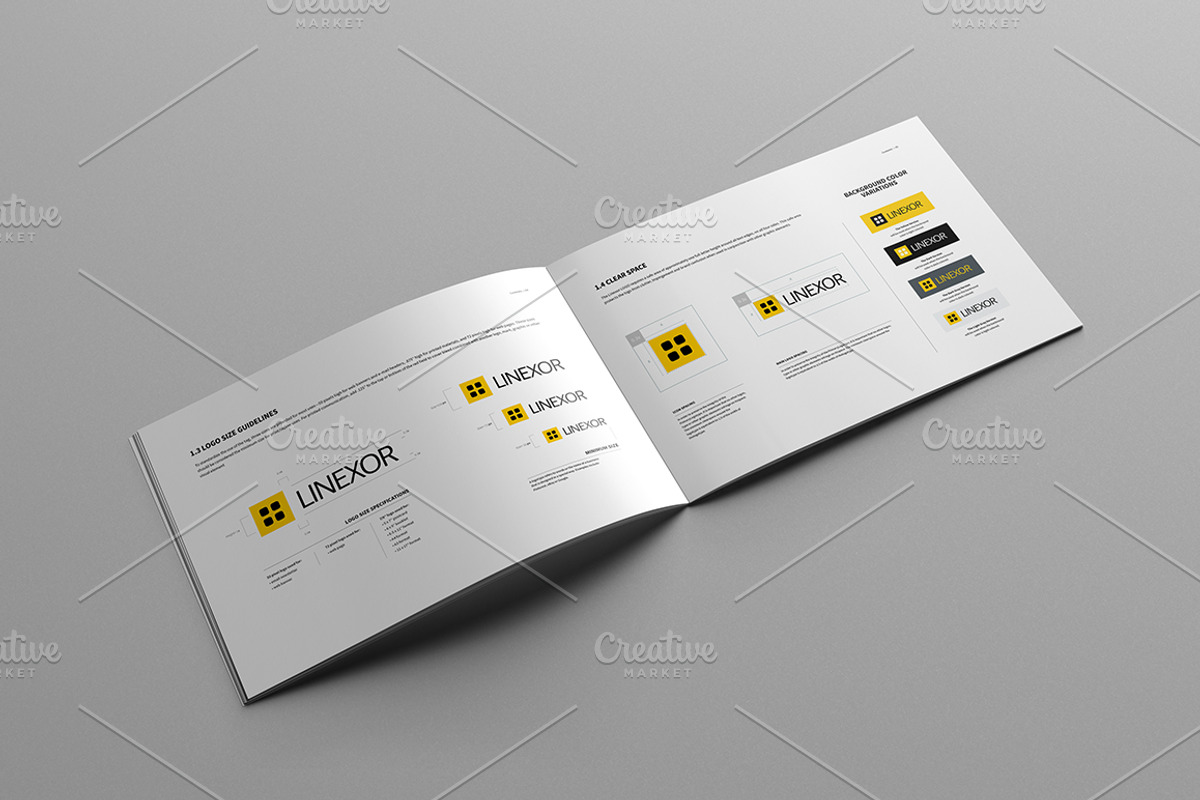 Brand Manual 32 Pages A4 / US Letter, a Brochure Template by Mastergfx (Photo 20 of 31)