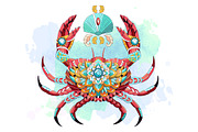 Ethnic Collection: Crab, an Animal Illustration by ArtoJoy (Thumbnail 5 of 5)