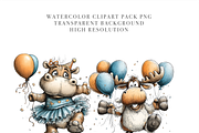 100 Birthday Animal Clipart PNGs, an Animal Illustration by Pati Charm Studio (Thumbnail 6 of 9)