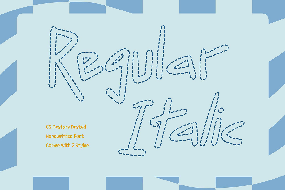 CS Gesture Dashed, a Handwritten Font by Craft Supply Co. (Photo 2 of 8)