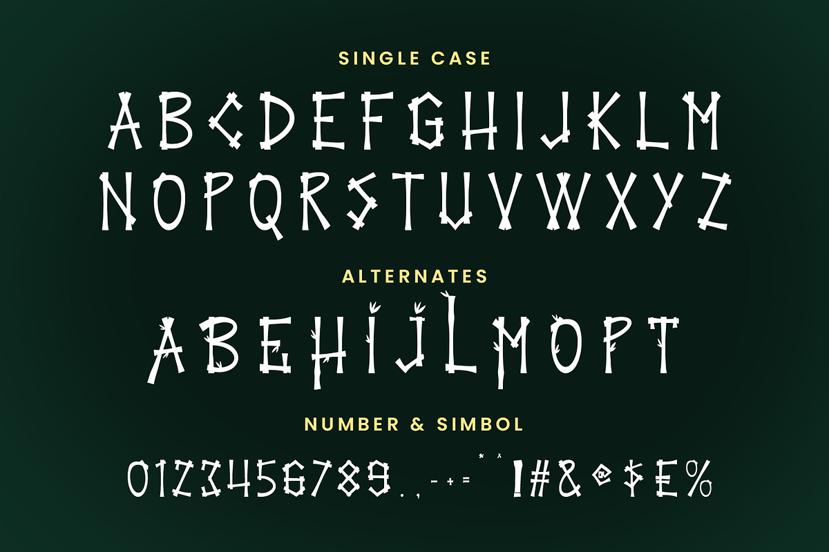 Bamboo Village Display Font, a Handwritten Font by Maulana Creative (Photo 7 of 7)