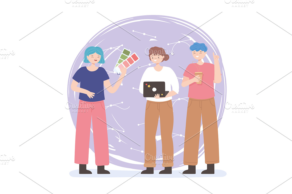 designer team creative, a Person Illustration by studiogstock