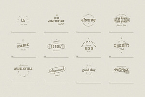 Editable Retro Logo Collection X30