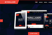 Parallaxer new one page Bootstrap, a Landing Page Template by Bootstraptor (Thumbnail 1 of 5)