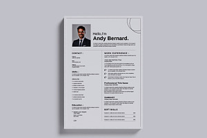 Resume Design Template, a Resume Template by Alvi-Studio
