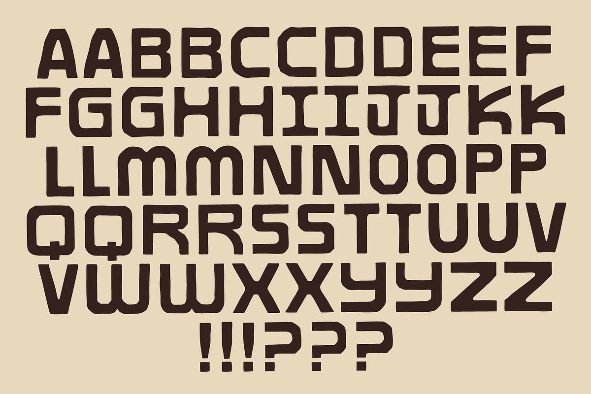 Palms - Handmade Retro Sans Serif, a Font by Studio Funshop by Kelli (Photo 9 of 10)
