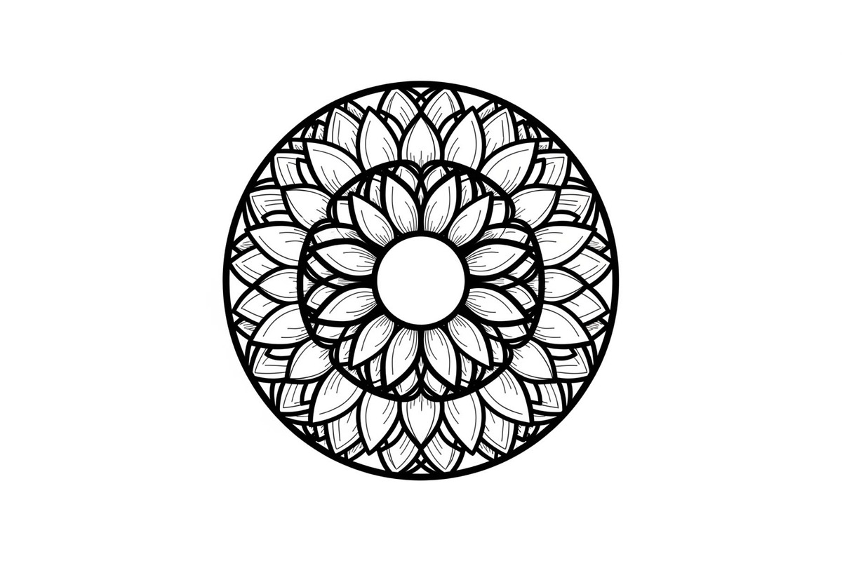 Floral Mandala Circle Frame Bundle, an Illustration by Gaye Art (Photo 8 of 51)