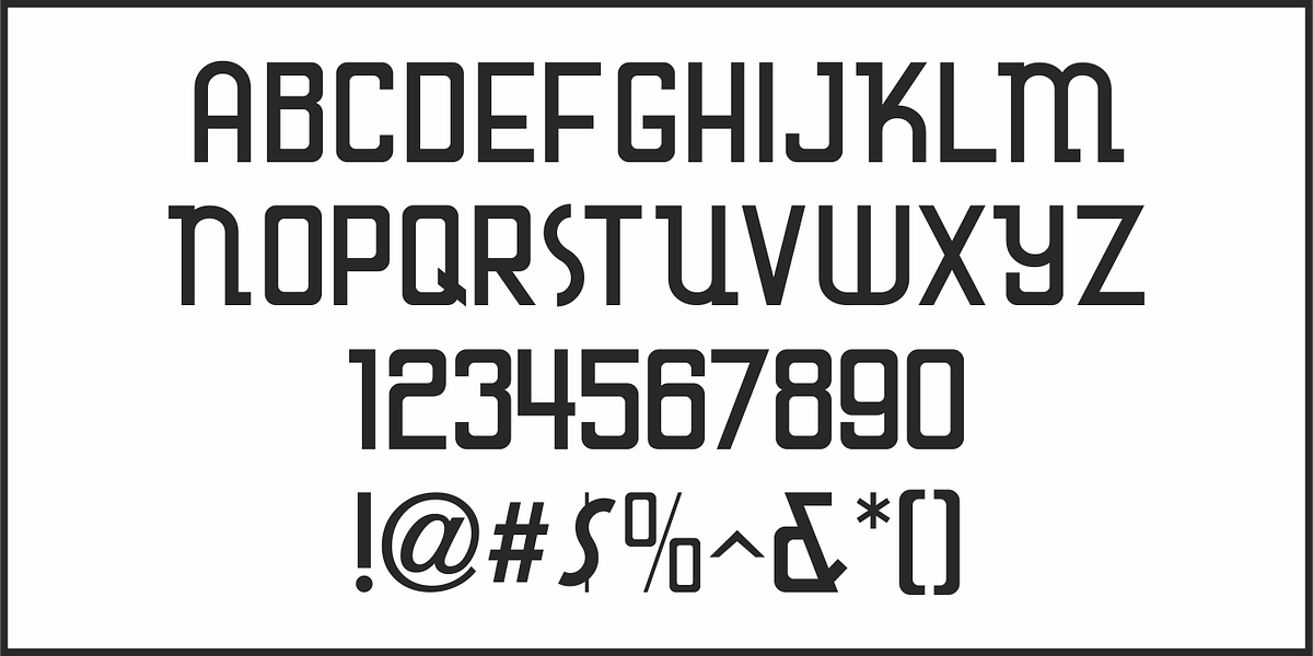 Hybrid Deco JNL, a Font by Jeff Levine Fonts (Photo 3 of 5)