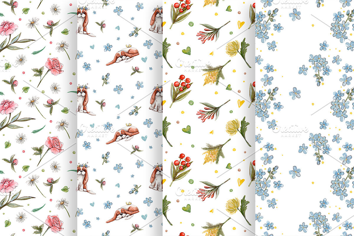 My beautiful Flower Shop +4 patterns, an Illustration by Kristina Crocus (Photo 5 of 6)