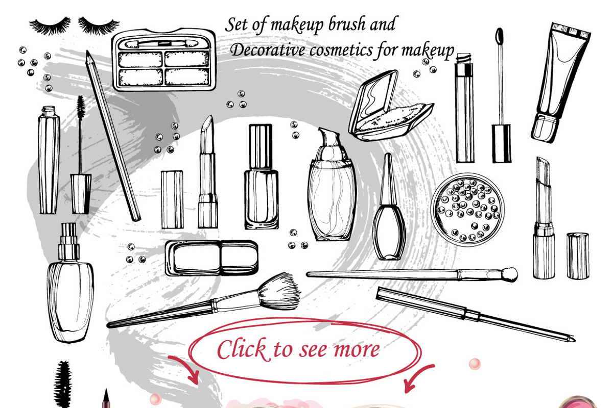 Set to create a fashion illustration, a Decorative Illustration by Gulnara Khadeeva (Photo 2 of 6)
