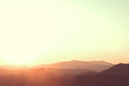 Sunrise on mountain featuring autumn, background, and beautiful