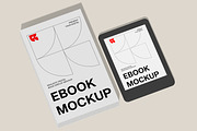 Ebook Mockup, a Merchandise Mockup by Unerispace (Thumbnail 3 of 6)