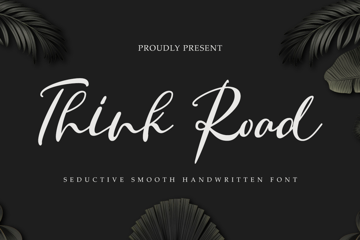 Think Road, a Script Font by akrtype (Photo 1 of 8)