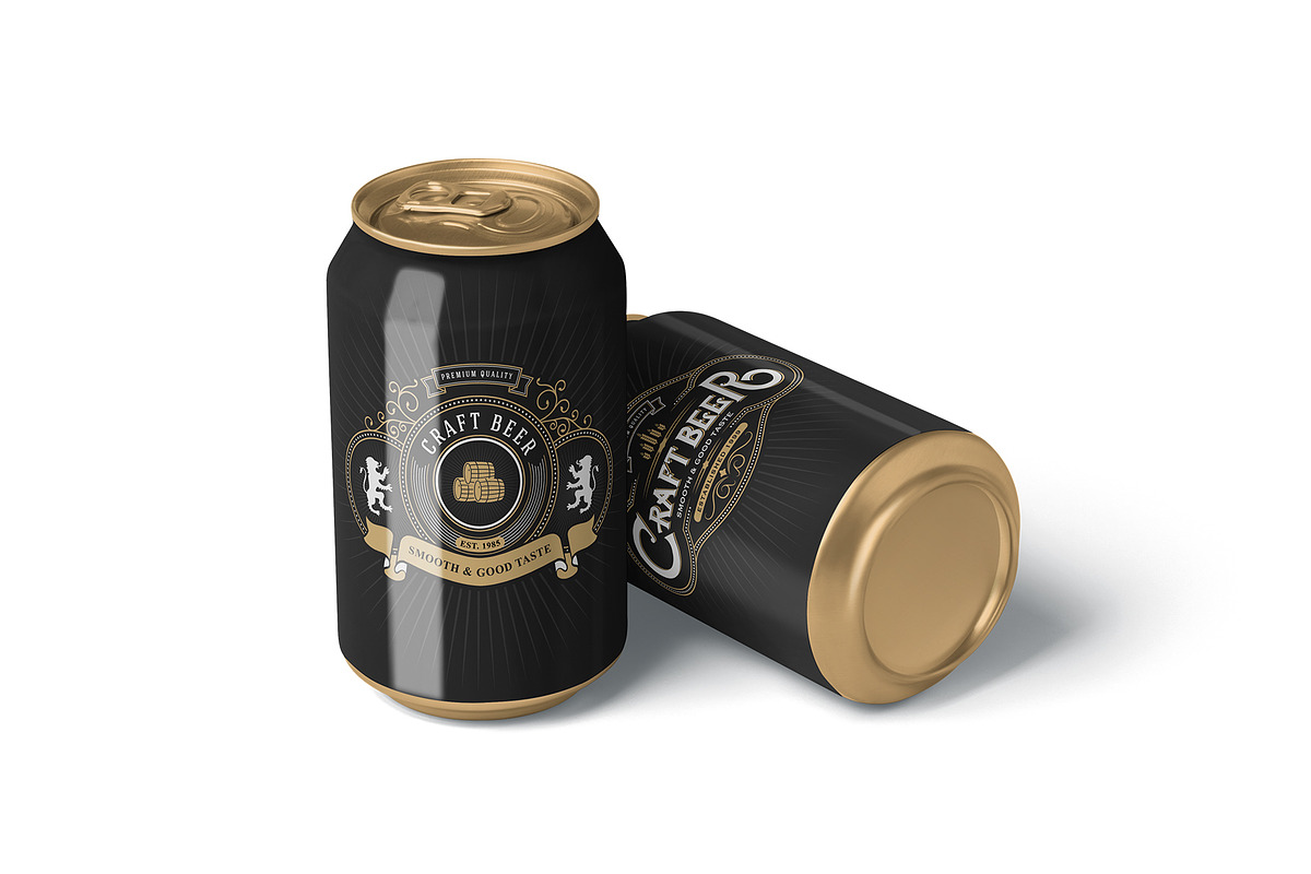 Beer Can Mockup, a Product Mockup by mockupbuys (Photo 2 of 3)