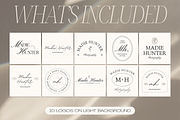 10 Photography Premade Logo Kit, a Branding & Logo Template by Creatif Foundry (Thumbnail 3 of 9)