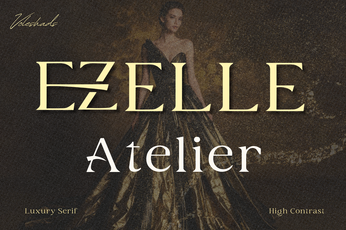 Egrina Luxury Serif Font, a Serif Font by Voleshads (Photo 3 of 7)