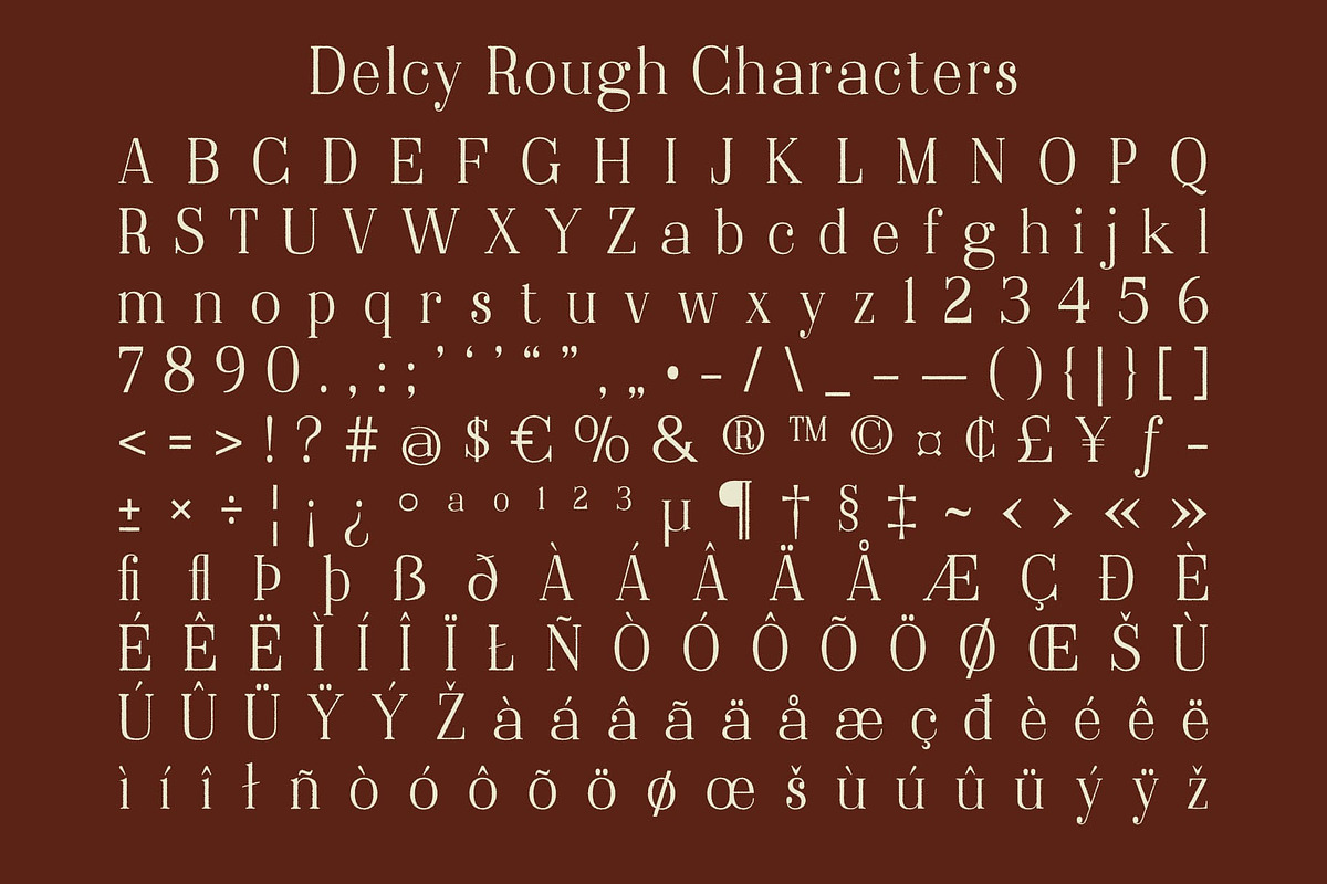 Delcy Rough, a Serif Font by Craft Supply Co. (Photo 8 of 8)