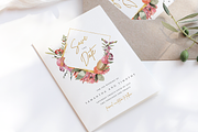 Square Wreath Save The Date Template, an Invitation Template by R Whitehurst Design (Thumbnail 2 of 2)