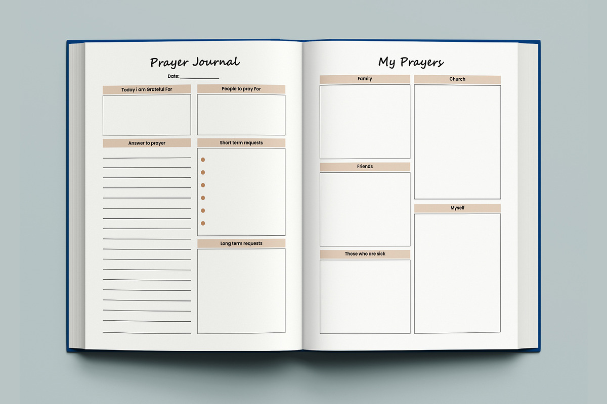 Gratitude & Prayer Journal Canva, a Stationery Template by Mustafiz (Photo 8 of 11)