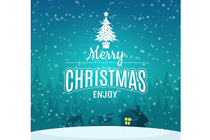 Christmas placard. poster invitation, an Object Illustration by Onyx