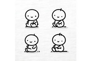 Icon set featuring an adorable, an Arts & Entertainment Photo by ZinetroN