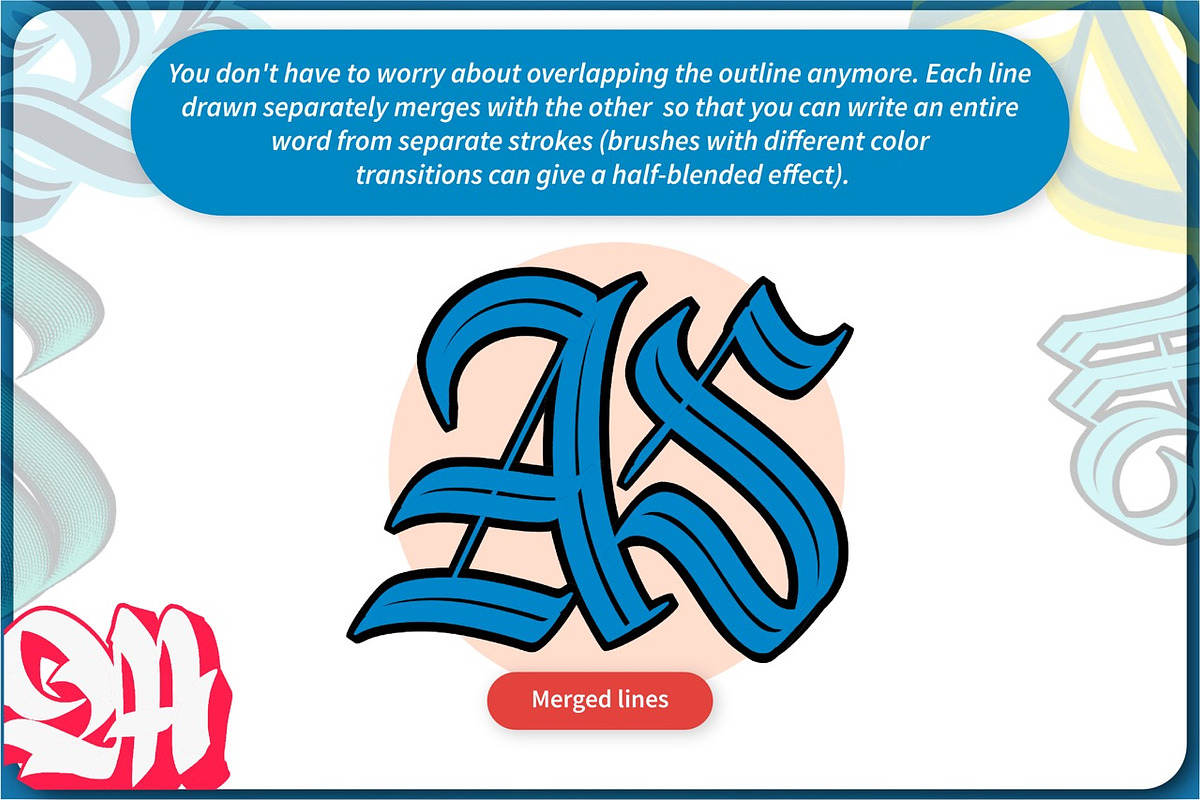 Advanced Calligraphy Brush set, a Brush Add-On by Magnatype (Photo 9 of 10)
