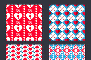 Valentine Seamless Patterns, a Pattern Graphic by Katyr (Thumbnail 2 of 2)