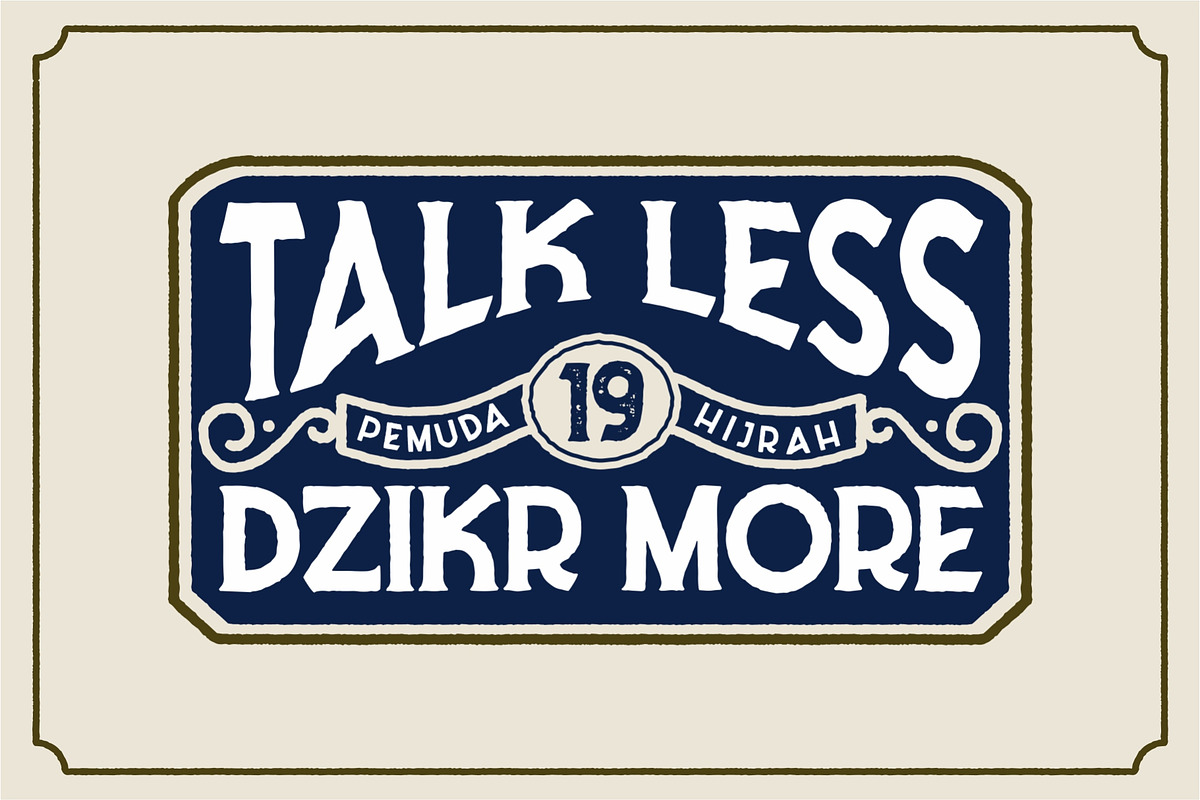 Riborn - Stamp Typeface preview 2