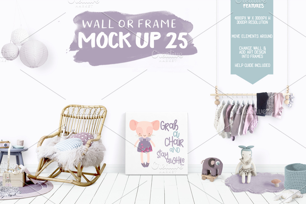 30 for $30 Kids Room MockUps + BONUS, a Product Mockup by Whimsicality (Photo 32 of 43)