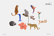 Night in the Jungle Abstract Shapes, an Animal Illustration by All This Concept (Thumbnail 13 of 15)