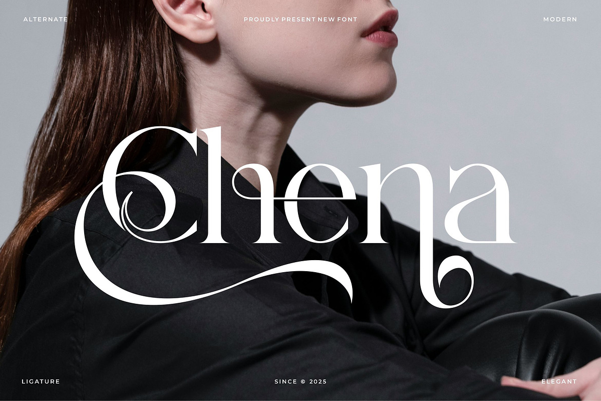 Chena | Modern Minimalist Serif Font, a Serif Font by Ermedia Studio (Photo 1 of 10)