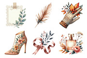 Watercolor Elegant Autumn Clipart, an Illustration by Daily.Designs (Thumbnail 3 of 5)