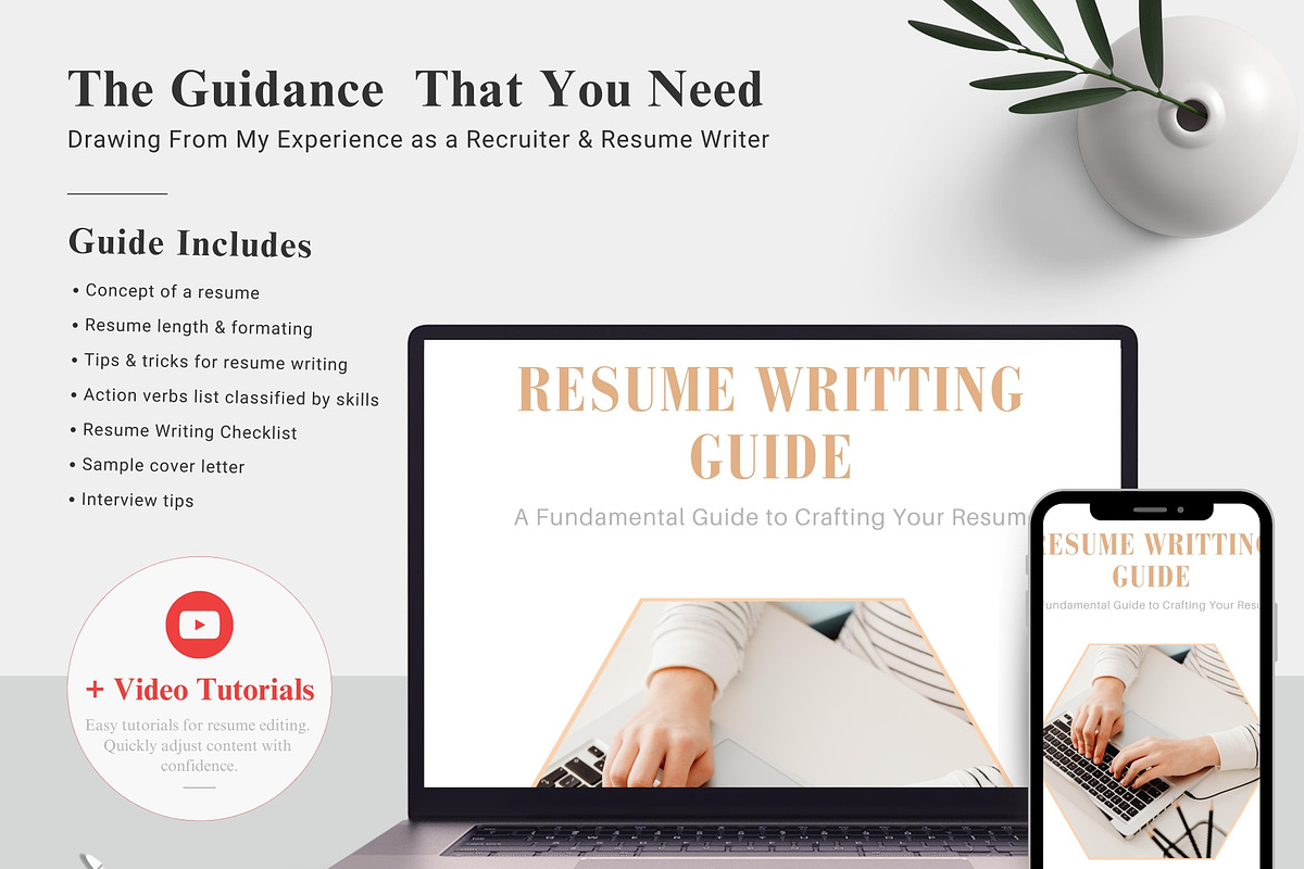 Resume / CV Template | Canva & Word, a Resume Template by CreativeZoom (Photo 9 of 9)