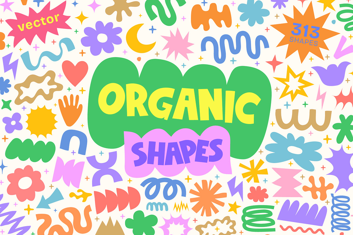 ORGANIC SHAPES VECTOR DESIGN, an Object Graphic by craftlove (Photo 1 of 8)