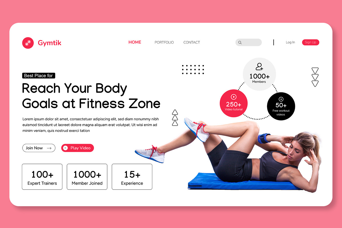 Web Landing Page Design Layout, an UI Kit Template by CreativeShaper (Photo 4 of 5)