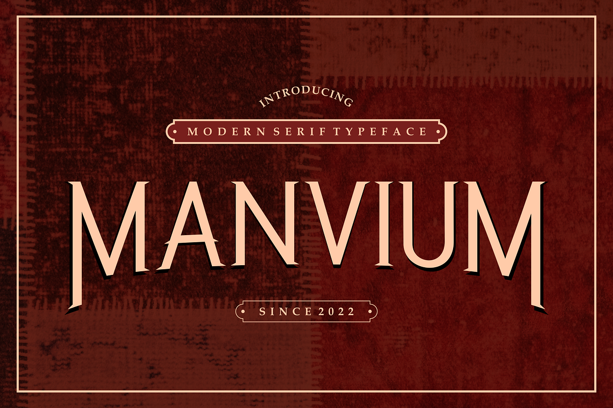 Manvium Font, a Serif Font by albert_kalingga (Photo 1 of 5)