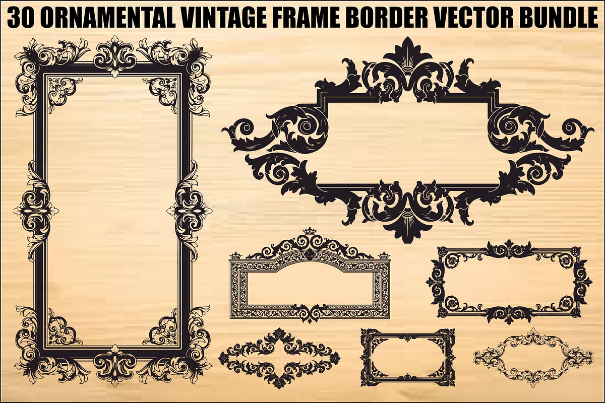 Ornamental Vintage Frame Border Bund, an Illustration by Creativeshirt (Photo 1 of 31)