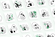 Greeny Bundle Illustration, an Illustration by Kawalan Studio (Thumbnail 6 of 6)
