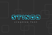 Stingo Digital Font, a Font by Sentavio (Thumbnail 1 of 4)