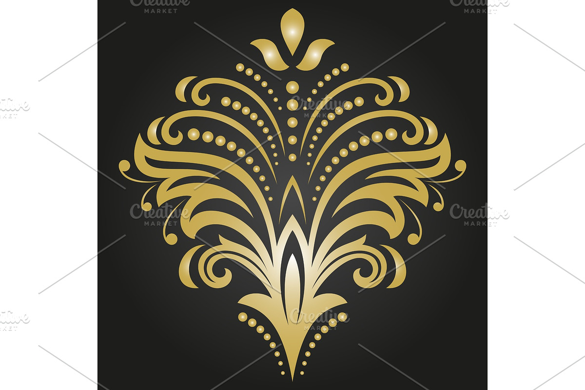 Floral Vector Abstract Pattern, a Decorative Illustration by FineArtStudio (Photo 1 of 3)