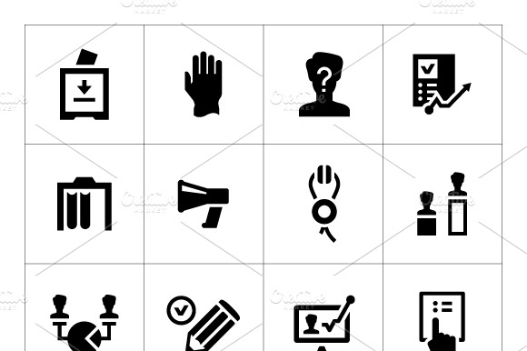 Set Icons Of Elections