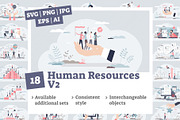 18 Human Resources V2 Concepts, a Person Illustration by VectorMine (Thumbnail 1 of 8)