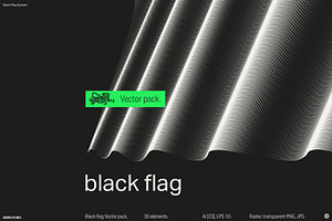 Black Flag Vector Pack