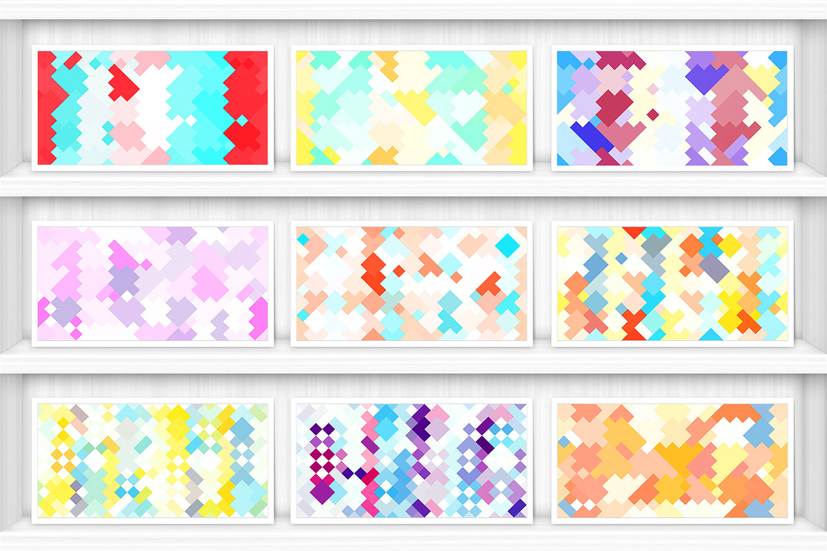 30 Colorful Squares Backgrounds, a Background Graphic by Textures ...