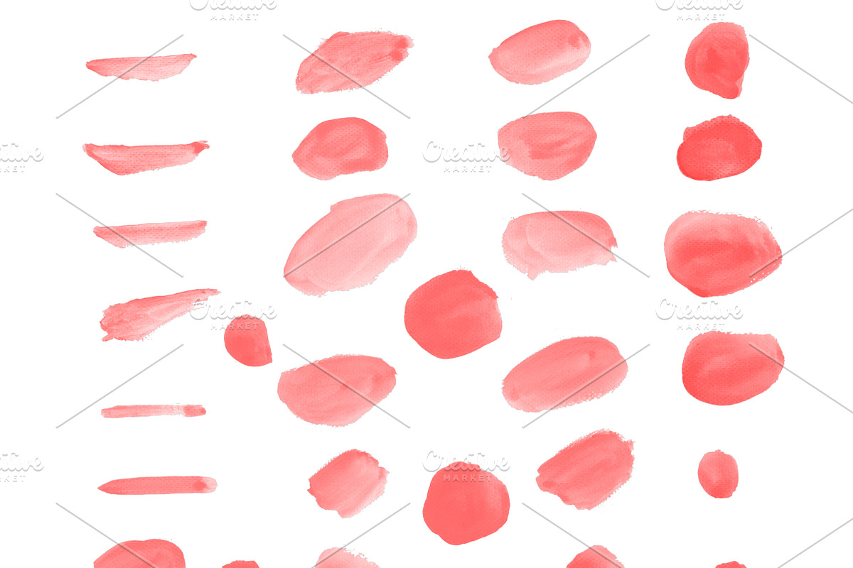 44 Water Color Brushes for Photoshop, a Brush Add-On by PeoGeo Creative (Photo 9 of 9)