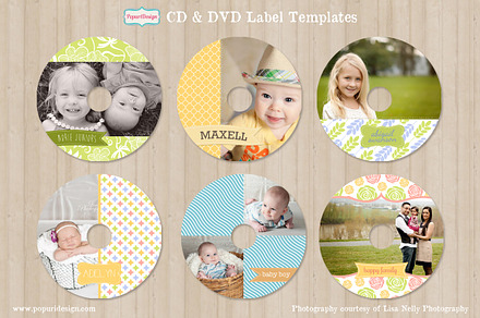 CD / DVD Label Templates, a Stationery Template by designsontheside