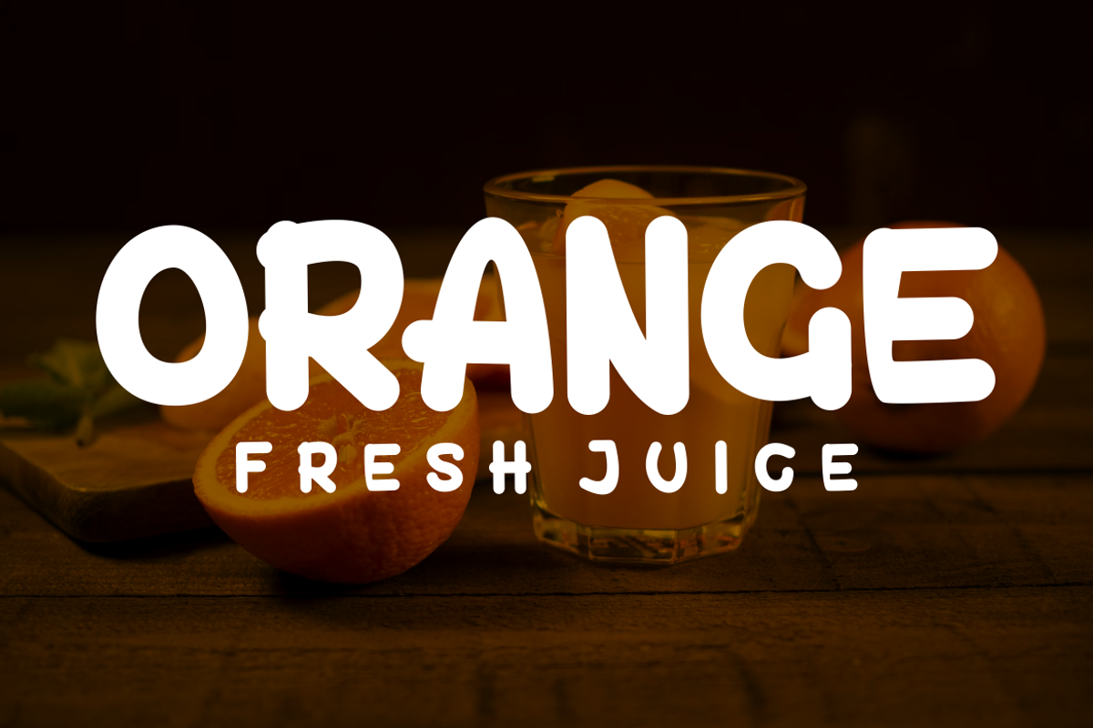 Simple Orange - Font, a Handwritten Font by artchiles_design (Photo 2 of 5)