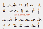 55 Stretching Poses, an Illustration by pkahraman (Thumbnail 4 of 4)