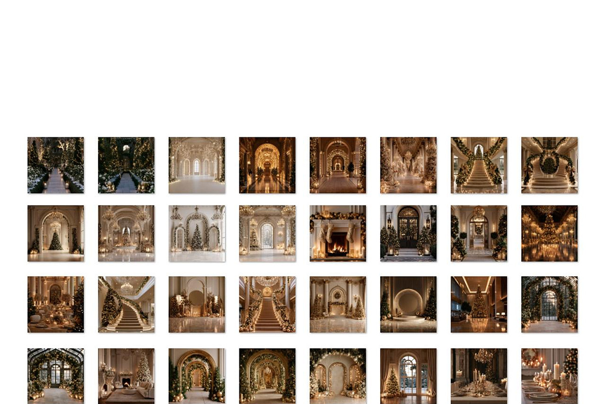 Luxury Gold Christmas Backgrounds, a Background Graphic by Walllow Creatives (Photo 6 of 6)