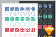 Dice (Vector), an Illustration by John Khester (Thumbnail 1 of 2)